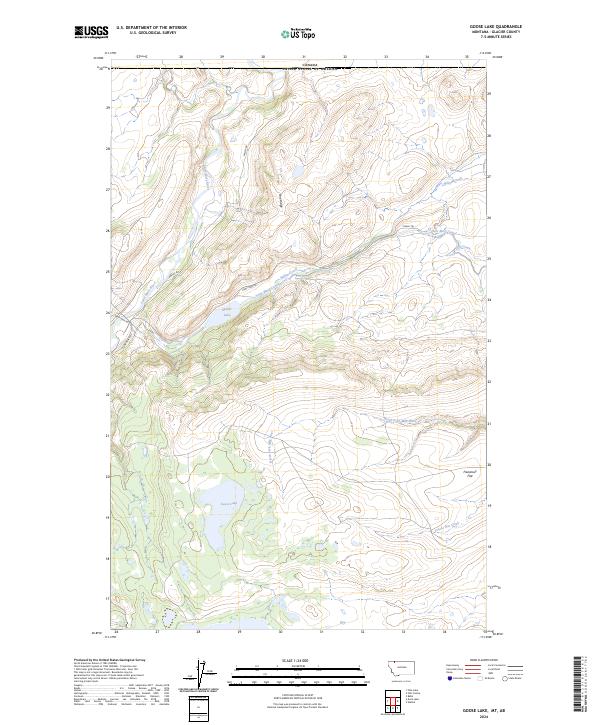 Goose Lake topographic map thumbnail