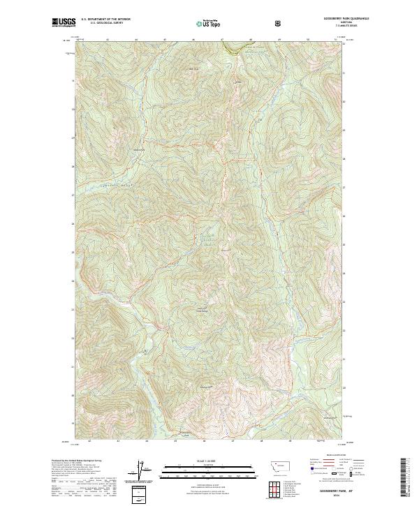 Gooseberry Park topographic map thumbnail