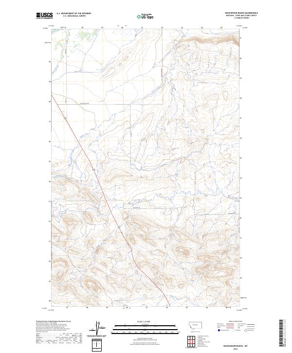 Gouchnour Ranch topographic map thumbnail