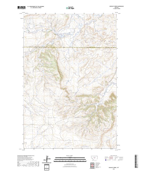 Gougley Creek topographic map thumbnail