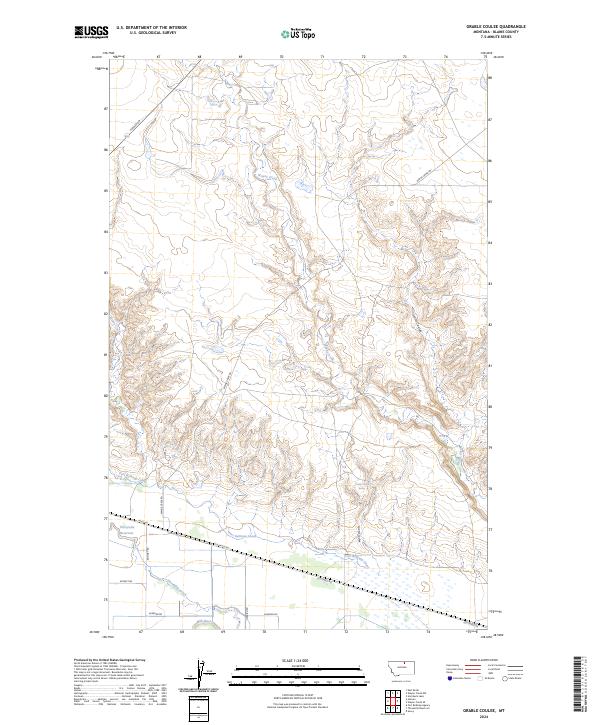 Grable Coulee topographic map thumbnail
