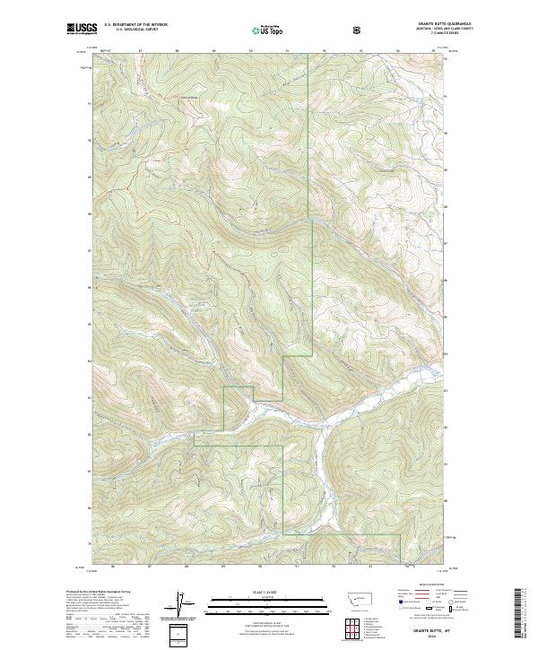 Granite Butte topographic map thumbnail