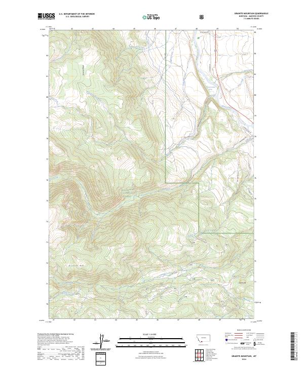 Granite Mountain topographic map thumbnail