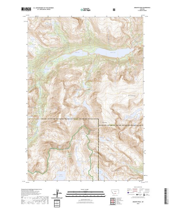 Granite Peak topographic map thumbnail