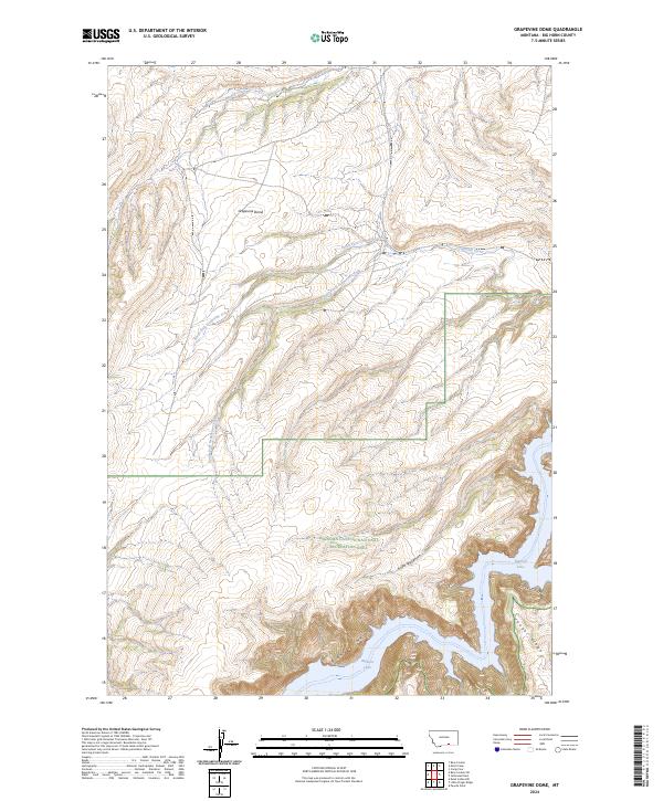 Grapevine Dome topographic map thumbnail