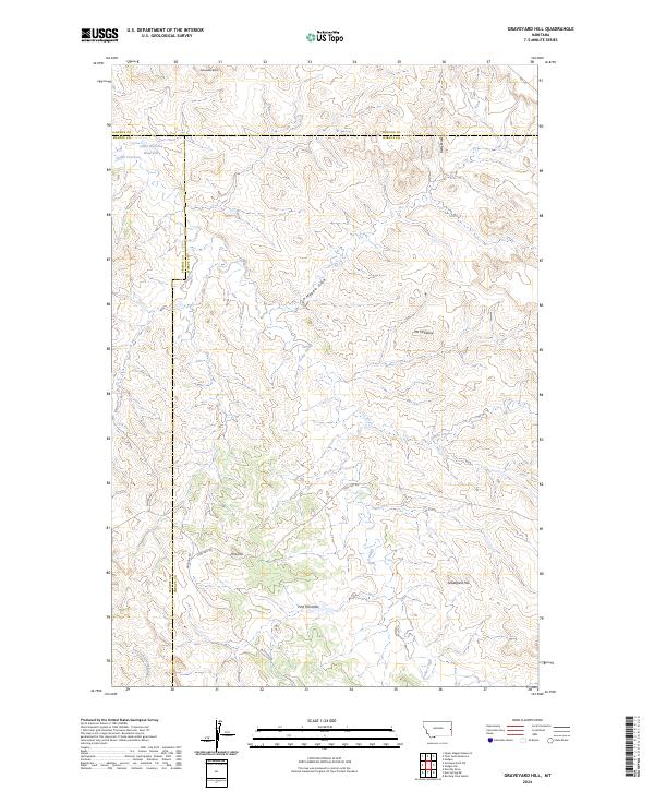 Graveyard Hill 2024 topographic map thumbnail