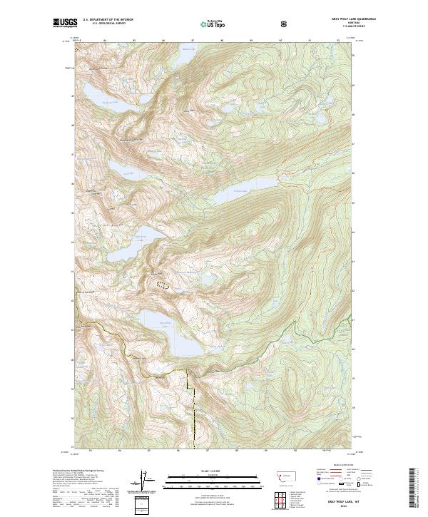 Gray Wolf Lake 2024 topographic map thumbnail