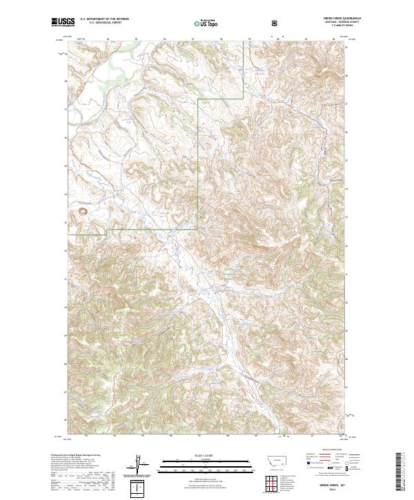 Green Creek topographic map thumbnail