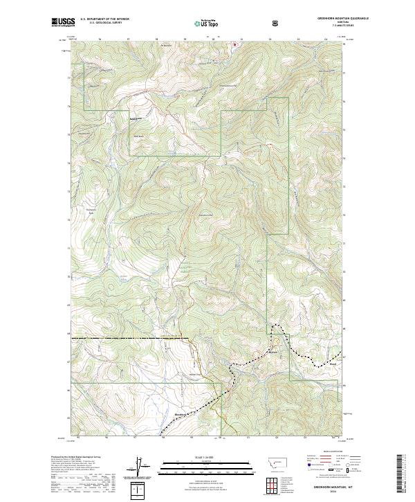 Greenhorn Mountain topographic map thumbnail
