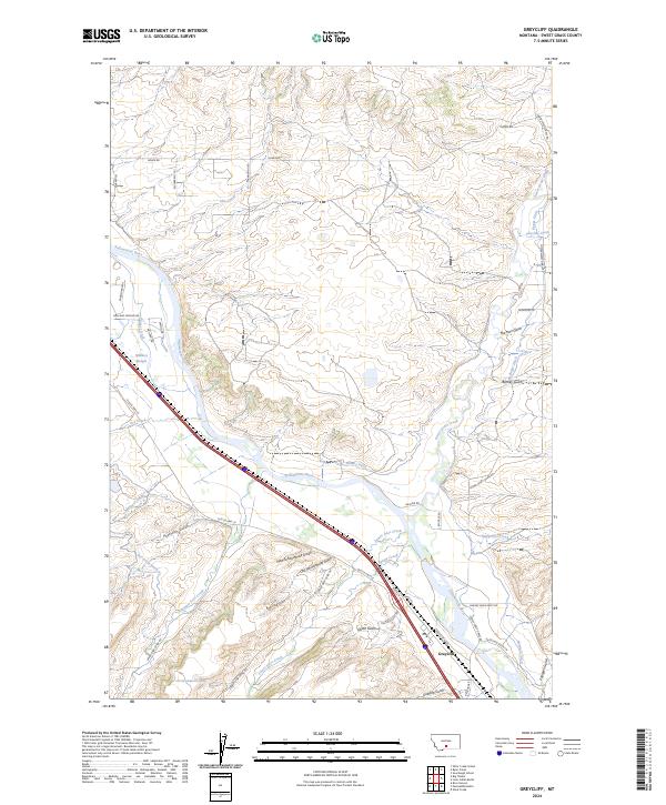 Greycliff topographic map thumbnail