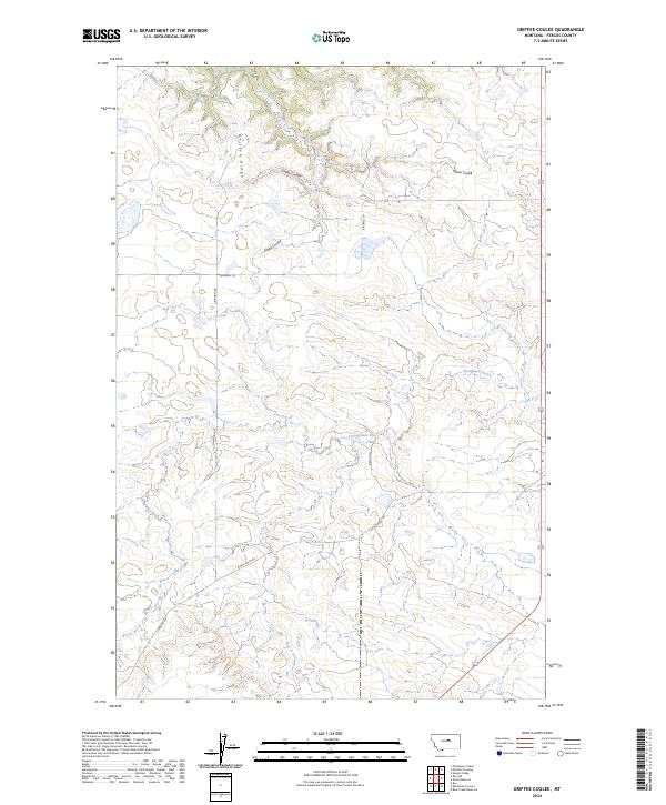 Griffee Coulee 2024 topographic map thumbnail