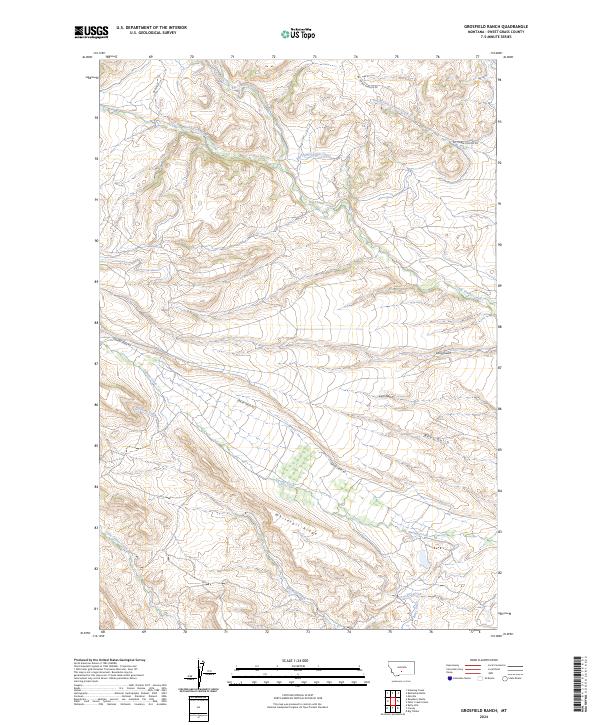Grosfield Ranch topographic map thumbnail