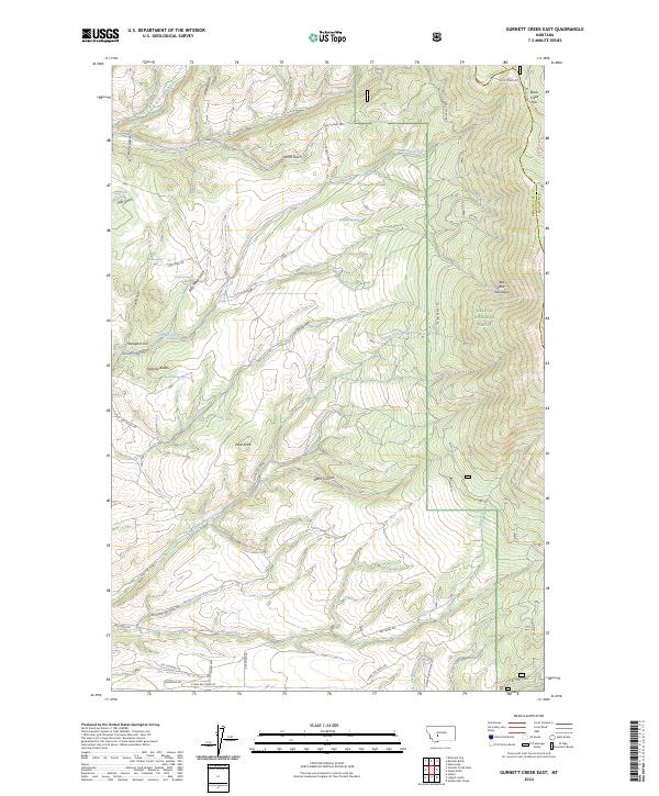 Gurnett Creek East topographic map thumbnail
