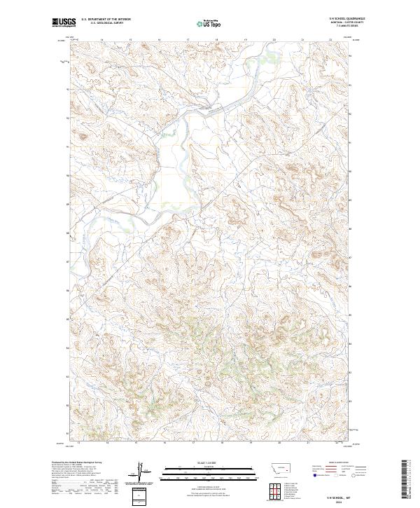 S H School 2024 topographic map thumbnail