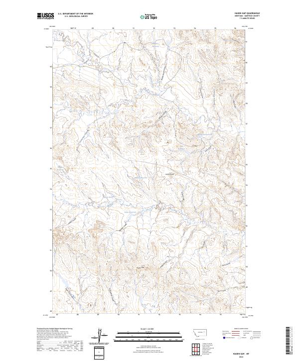 Hagen Gap topographic map thumbnail