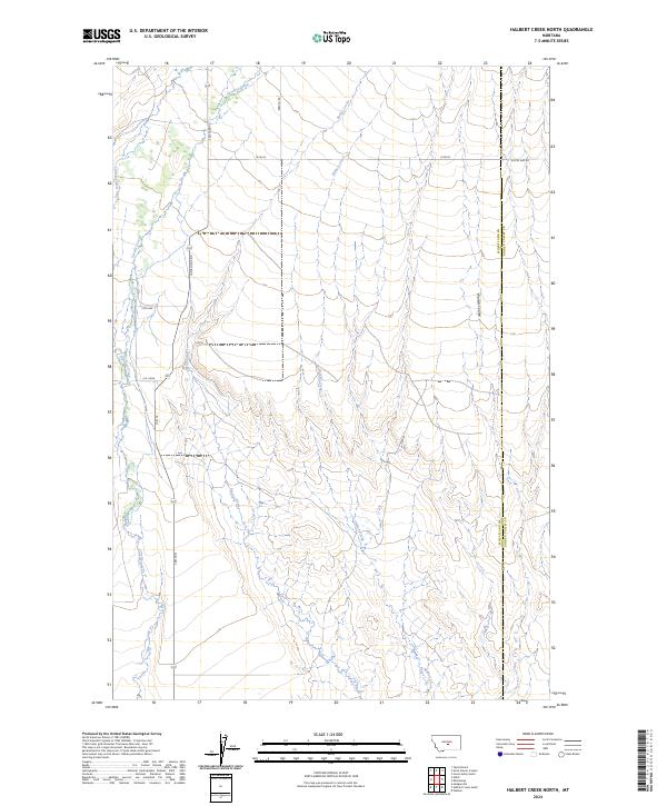 Halbert Creek North topographic map thumbnail