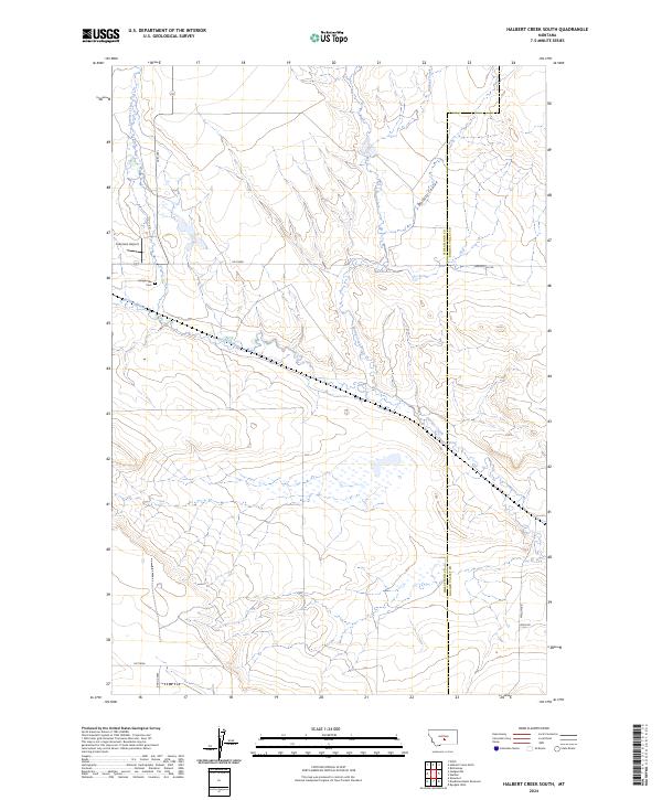 Halbert Creek South topographic map thumbnail