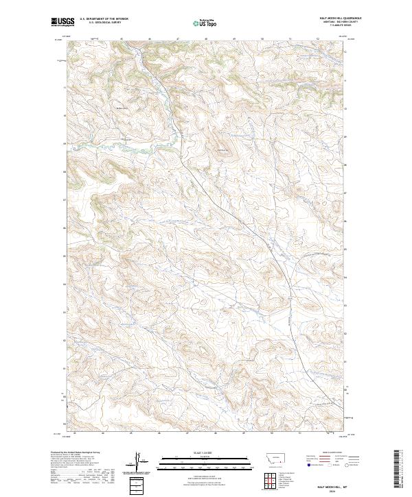 Half Moon Hill 2024 topographic map thumbnail