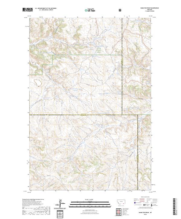 Hamilton Draw topographic map thumbnail