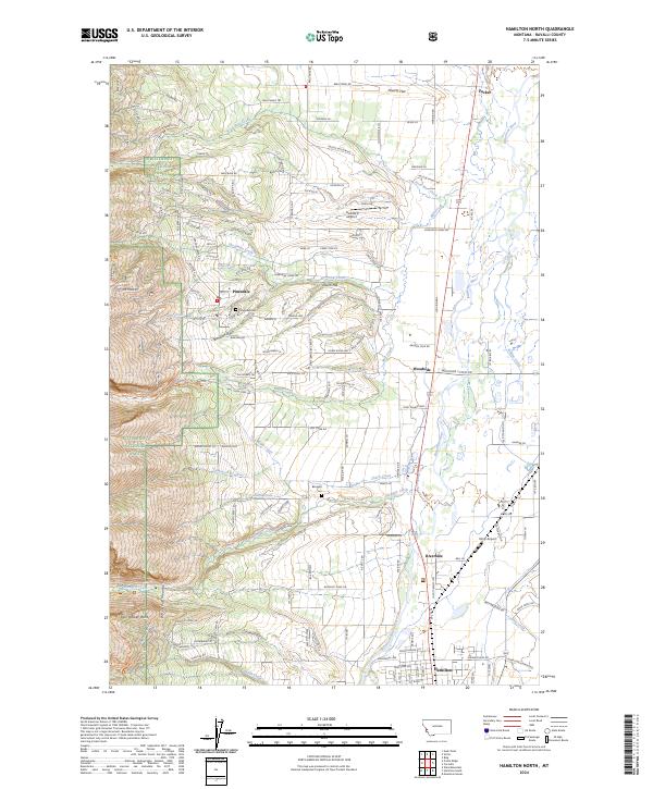 Hamilton North topographic map thumbnail