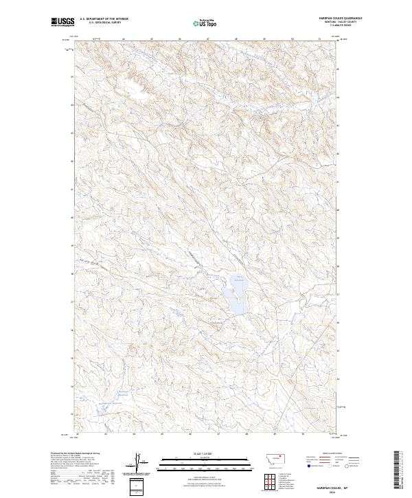 Hardpan Coulee topographic map thumbnail