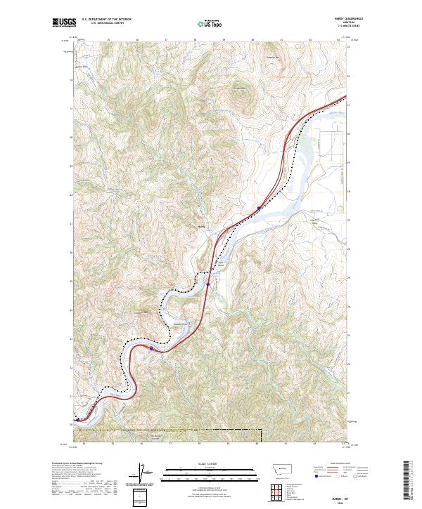 Hardy topographic map thumbnail