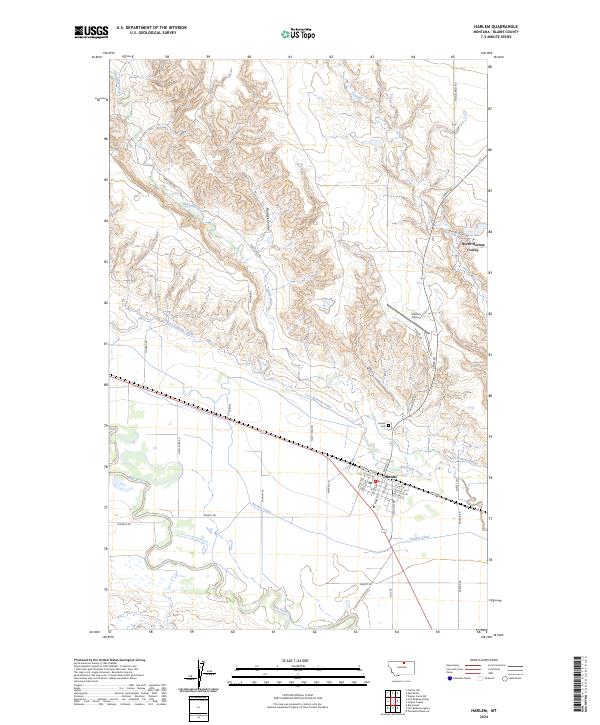 Harlem 2024 topographic map thumbnail
