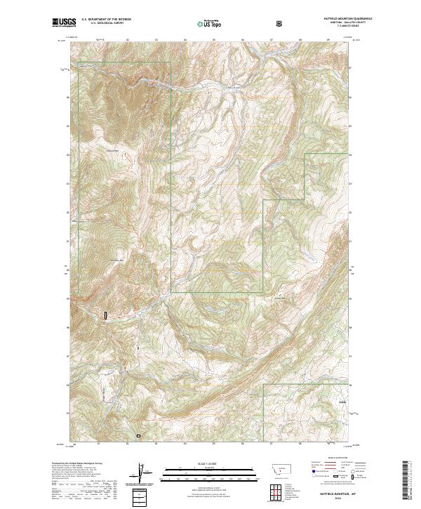 Hatfield Mountain 2024 topographic map thumbnail