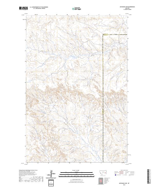 Hathaway NW topographic map thumbnail