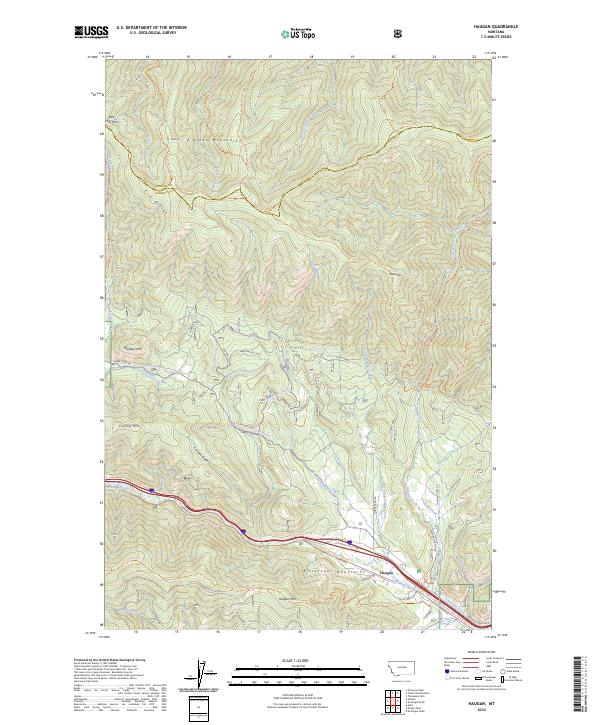 Haugan topographic map thumbnail