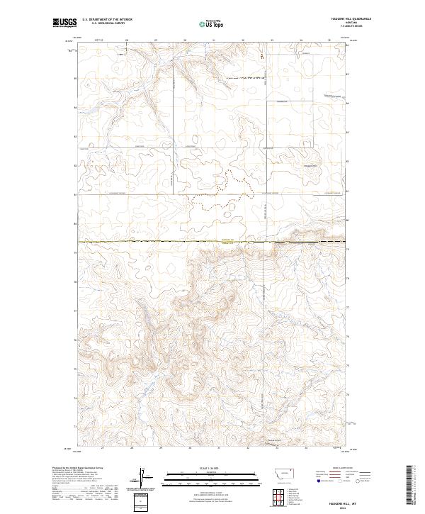 Haugens Hill topographic map thumbnail