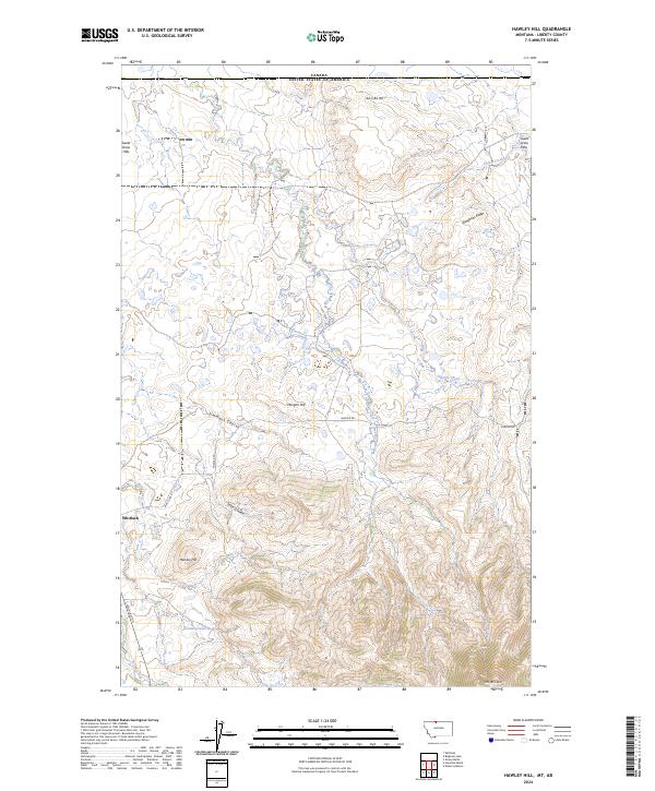 Hawley Hill topographic map thumbnail