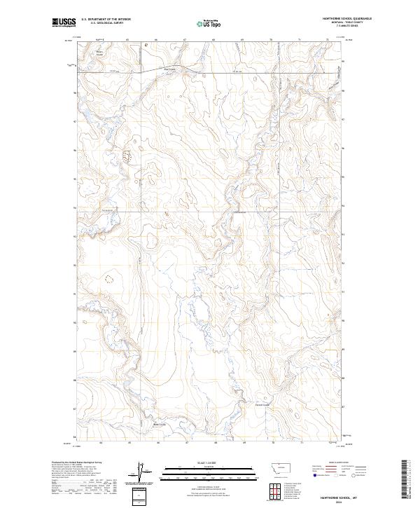 Hawthorne School topographic map thumbnail