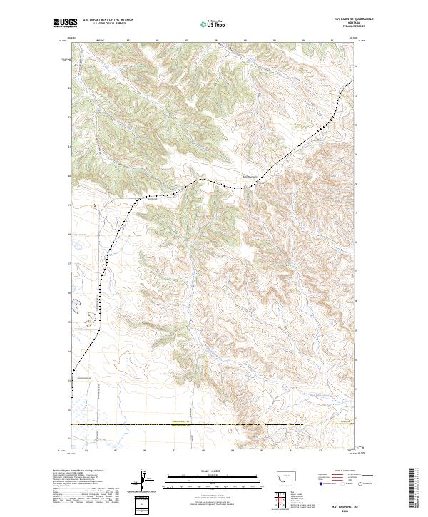 Hay Basin NE topographic map thumbnail