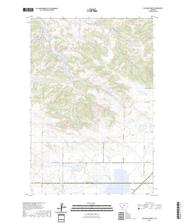 Hay Basin North topographic map thumbnail