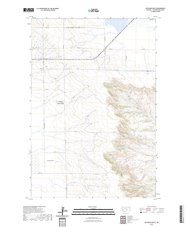 Hay Basin South topographic map thumbnail