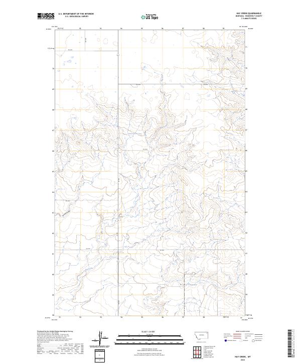Hay Creek topographic map thumbnail