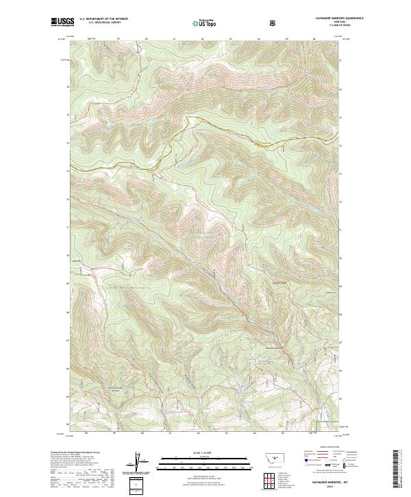 Haymaker Narrows topographic map thumbnail