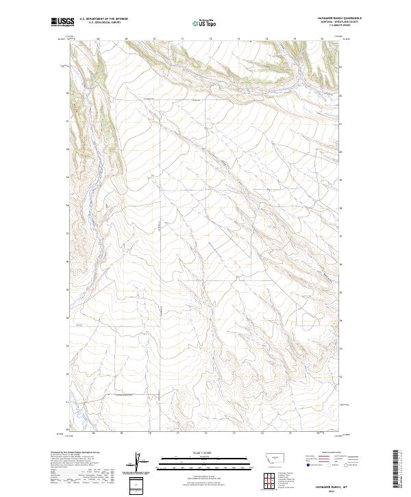 Haymaker Ranch topographic map thumbnail