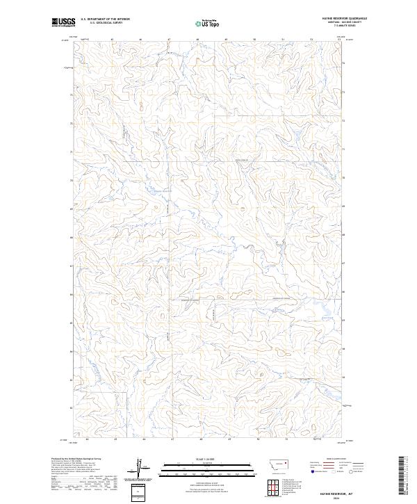 Haynie Reservoir topographic map thumbnail