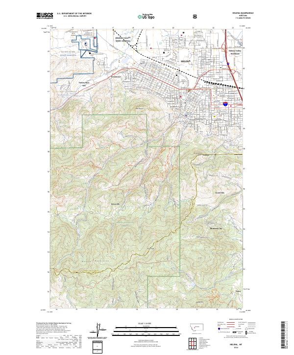 Helena topographic map thumbnail