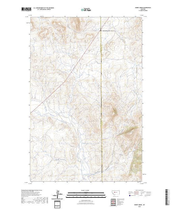 Henry Creek topographic map thumbnail