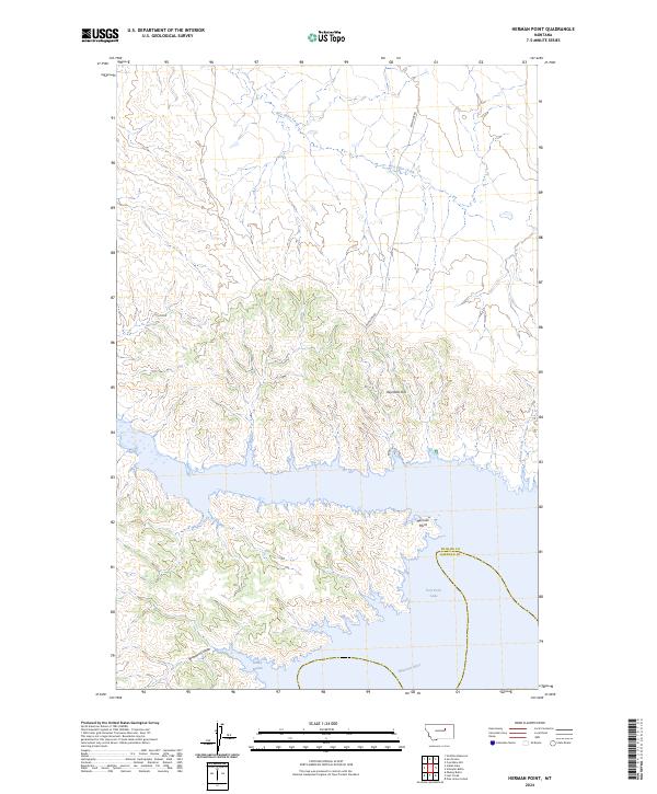 Herman Point 2024 topographic map thumbnail