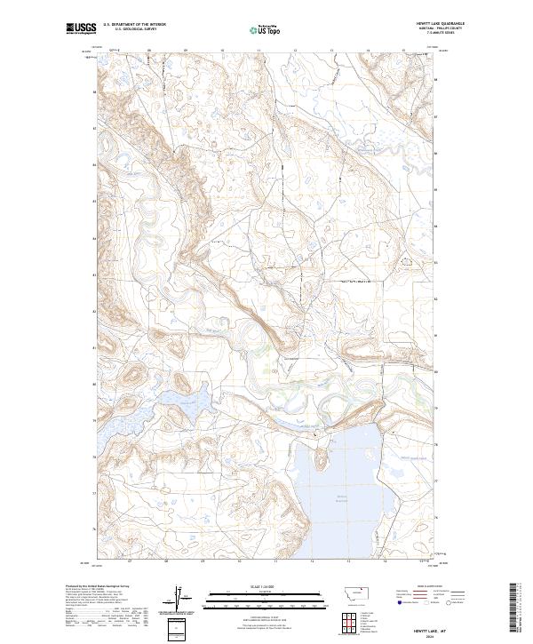 Hewitt Lake topographic map thumbnail