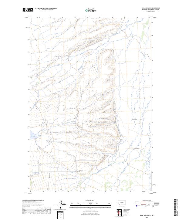 Highland Ranch topographic map thumbnail