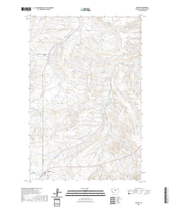 Hilger topographic map thumbnail