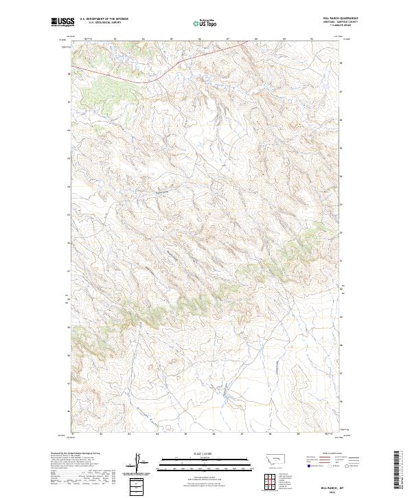 Hill Ranch topographic map thumbnail