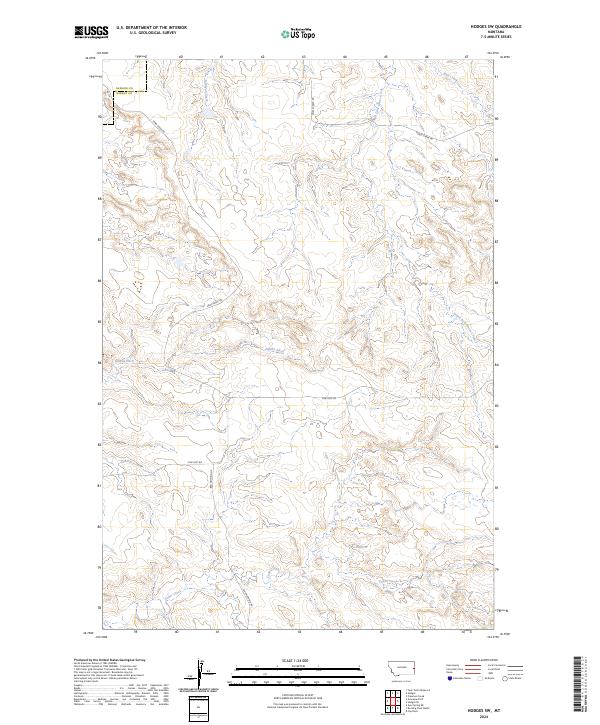 Hodges SW topographic map thumbnail