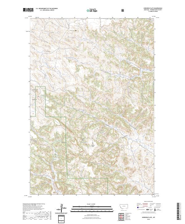 Hodsdon Flats topographic map thumbnail
