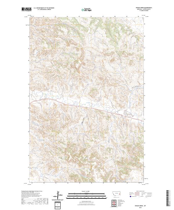 Hogan Creek topographic map thumbnail